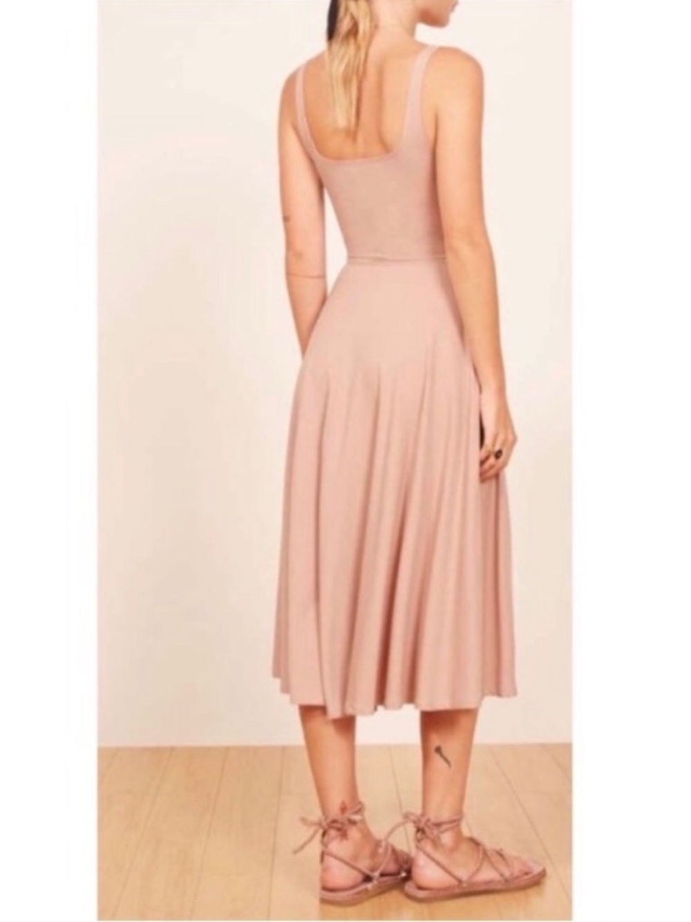 NWT Reformation Rou Blush Dress M - Picture 3 of 4